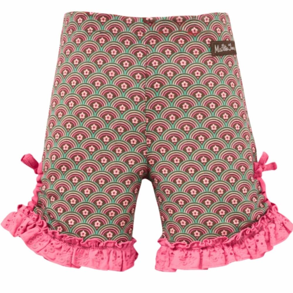 Matilda Jane Lucille Rainbow Print Shorties Girls Bloomers Sz 12-18 Months